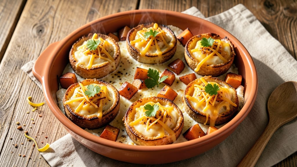 Sweet Potato Egg Cups Recipe: Baked Breakfast Bites With Silky Yolk Hearts