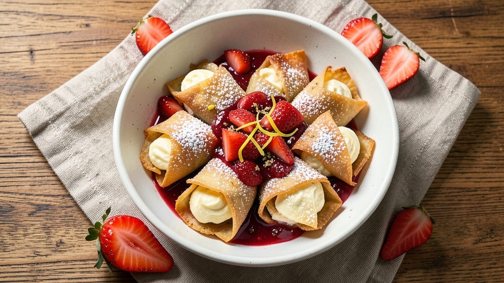 Strawberry Cheesecake Egg Roll Bites Recipe: Sweet-Tart Fusion With Zero Baking