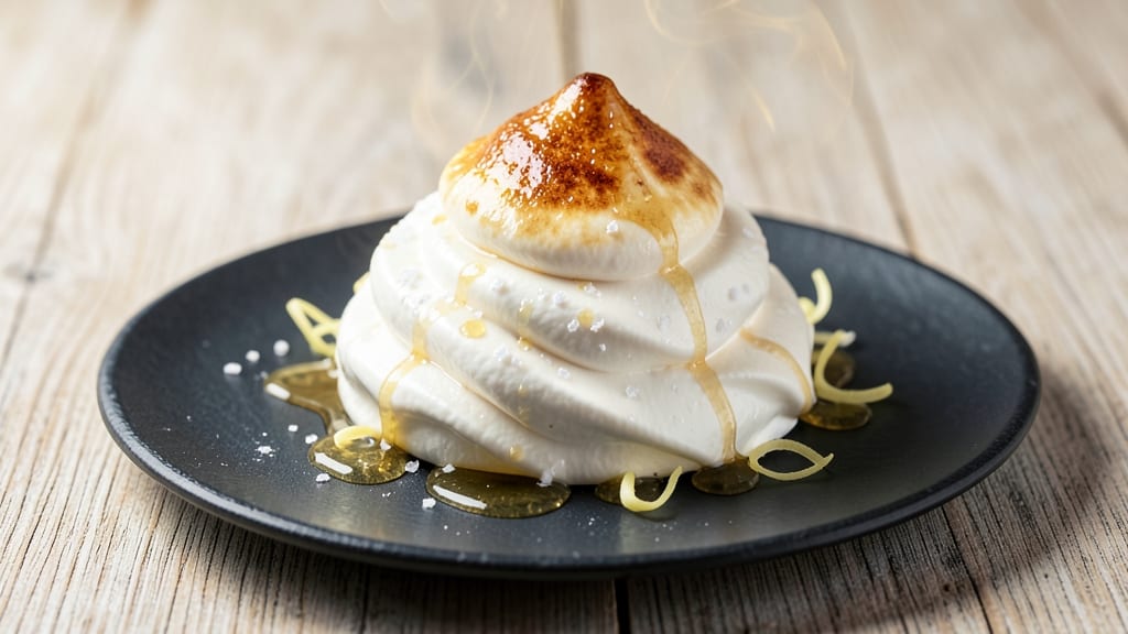 10 Egg White Meringue Recipe: Light-as-Air Clouds With Torched Caramel Crunch