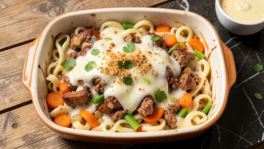 Turkey Casserole With Egg Noodles Recipe: One-Pan Cozy Dinner in 45 Minutes
