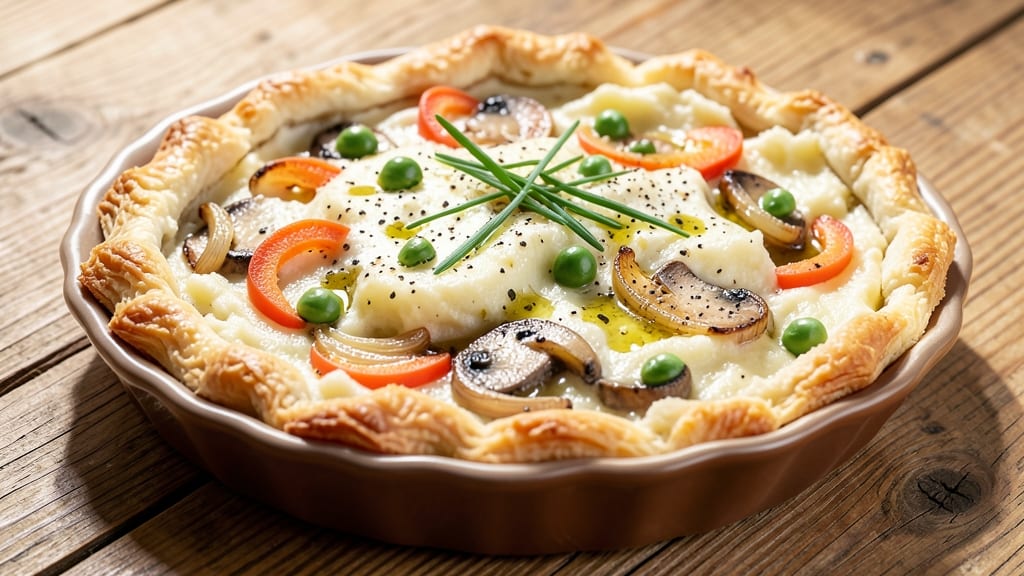 Vegan Veggie Pot Pie Recipe: Crispy Topped Comfort in One Dish